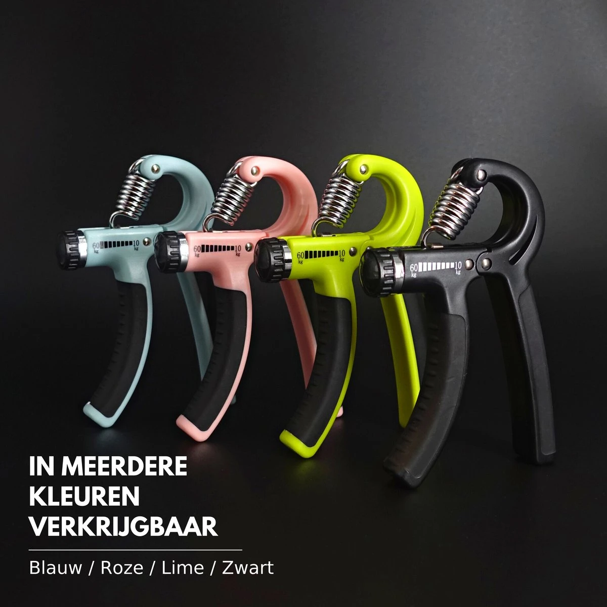 U-Fit One Green Handtrainer Met Vingertrainer - Handknijper Set - Knijphalter - Onderarm Trainer - Vinger - Fitness 9 U-Fit One Green Handtrainer Met Vingertrainer - Handknijper Set - Knijphalter - Onderarm Trainer - Vinger - Fitness - Afbeelding 7