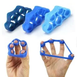 Vingerstretcher Siliconen | Vingergripper | Vinger Training | Handtrainer - Handgripper | Yoga Stretcher | Finger Exercises | Vinger Oefening - Blauw (4KG - 8.8LB) -Fit Gear Verkoop 1200x1200 2080