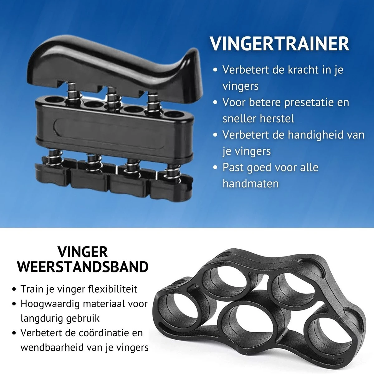 KANGKA 6 Delige Handtrainer Set – Verstelbare Handknijper - Handgrip - Vingertrainer - Onderarm Grip Trainer – Stressbal, Knijphalter, Stretcher & Grip Bal 5 KANGKA 6 Delige Handtrainer Set – Verstelbare Handknijper - Handgrip - Vingertrainer - Onderarm Grip Trainer – Stressbal, Knijphalter, Stretcher & Grip Bal - Afbeelding 3