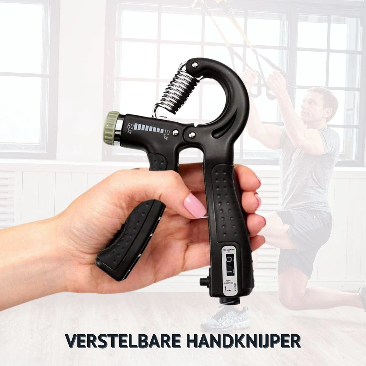 KANGKA 6 Delige Handtrainer Set – Verstelbare Handknijper - Handgrip - Vingertrainer - Onderarm Grip Trainer – Stressbal, Knijphalter, Stretcher & Grip Bal 7 KANGKA 6 Delige Handtrainer Set – Verstelbare Handknijper - Handgrip - Vingertrainer - Onderarm Grip Trainer – Stressbal, Knijphalter, Stretcher & Grip Bal - Afbeelding 5