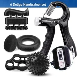 KANGKA 6 Delige Handtrainer Set – Verstelbare Handknijper - Handgrip - Vingertrainer - Onderarm Grip Trainer – Stressbal, Knijphalter, Stretcher & Grip Bal 17 KANGKA 6 Delige Handtrainer Set – Verstelbare Handknijper - Handgrip - Vingertrainer - Onderarm Grip Trainer – Stressbal, Knijphalter, Stretcher & Grip Bal -Fit Gear Verkoop 1200x1200 2127