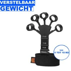 Gripster Fitness 5 Vingers - Gripster - Hand Trainer - Hands Workout - Gripper - Handknijper - Fitness Accessoires - Krachttraining - Fysiotherapie Oefeningen - Handschoenen - Werkt Ook Tegen Artritis & Reuma -Fit Gear Verkoop 1200x1200 2128