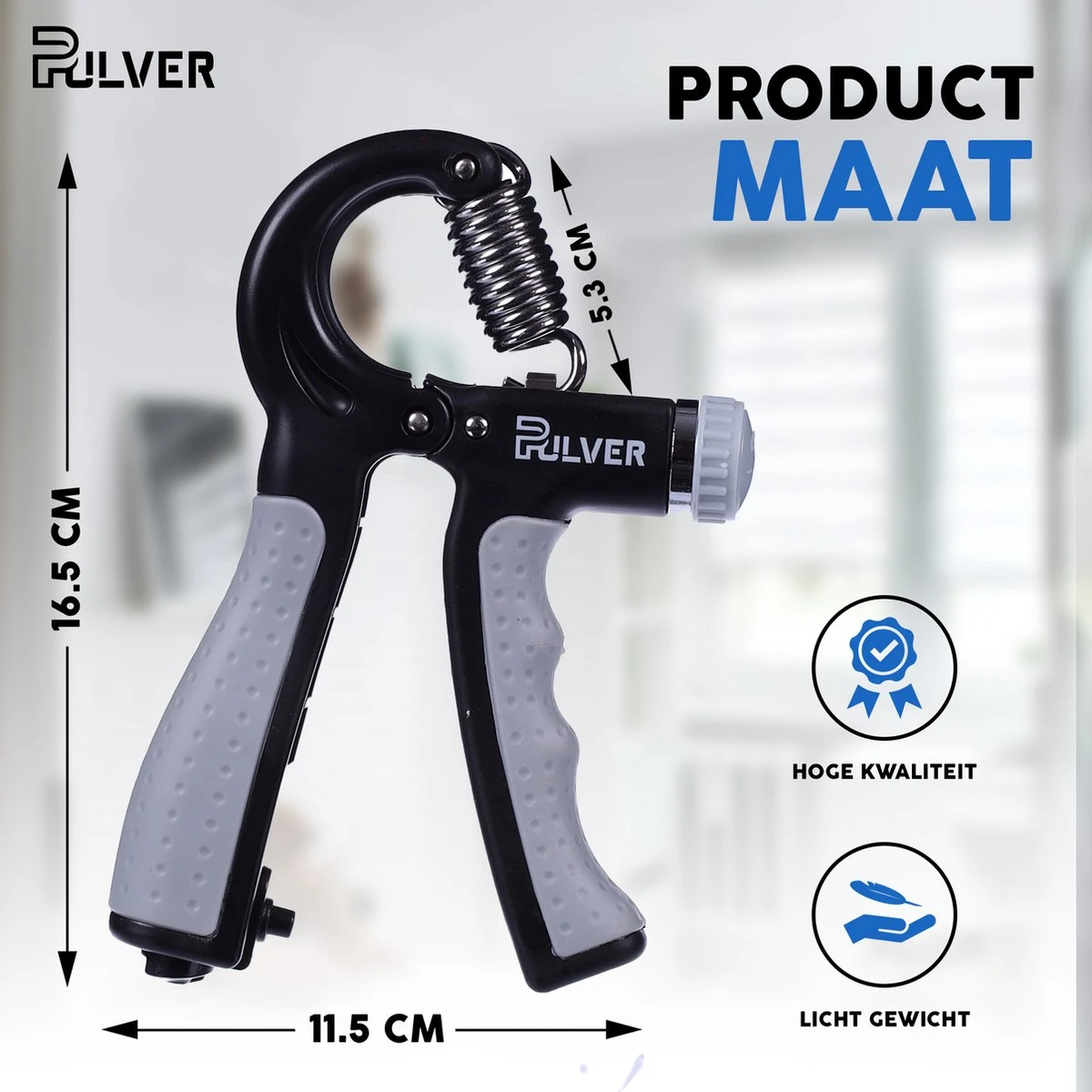 Pulver -Handtrainer 10 To 60kg Met Vingertrainer - Handknijper- Knijphalter - Armtrainer – Gewichten - Hand Knijper Set - Handgripper - Hand Gripper - Grip - Onderarm Trainer - Buigveer – Grip Trainer - Vinger - Hand Spier - Fitness - Grijs 5 Pulver -Handtrainer 10 To 60kg Met Vingertrainer - Handknijper- Knijphalter - Armtrainer – Gewichten - Hand Knijper Set - Handgripper - Hand Gripper - Grip - Onderarm Trainer - Buigveer – Grip Trainer - Vinger - Hand Spier - Fitness - Grijs - Afbeelding 3