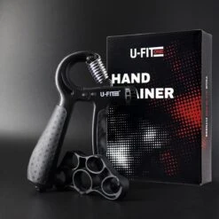 U-Fit One Teller Handtrainer 10 Tot 60kg - Verstelbare Handgrip - Handknijper - Vingertrainer - Onderarm Grip Trainer - Zwart -Fit Gear Verkoop 1200x1200 2172