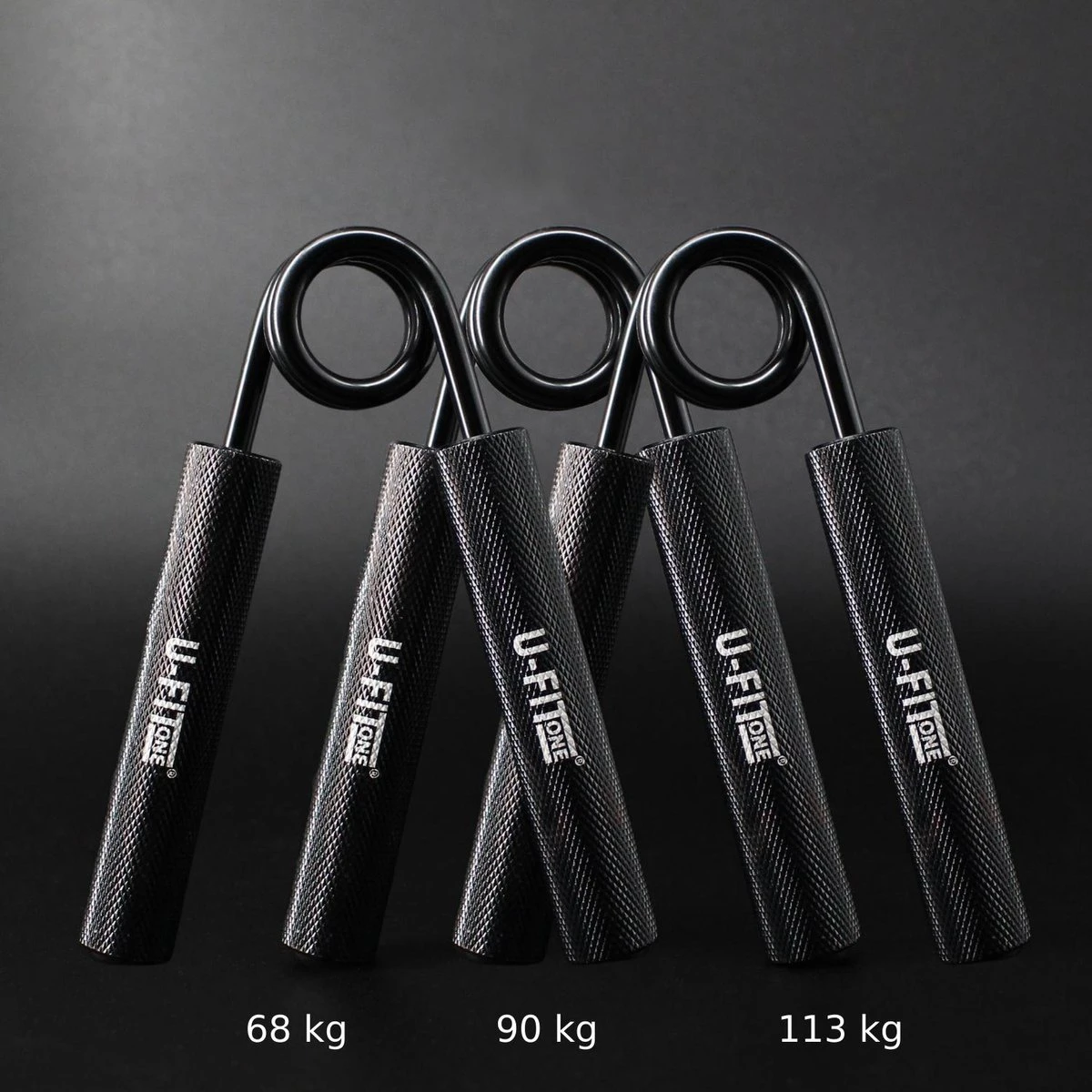 U-Fit One 3 Delige Metal Handtrainer Set - 68kg, 90kg, 113kg - Grip Trainer - Handknijper - Knijphalter - Armtrainer - Hand Knijper - Handgripper - Heavy Gripper - Onderarm - Buigveer 4 U-Fit One 3 Delige Metal Handtrainer Set - 68kg, 90kg, 113kg - Grip Trainer - Handknijper - Knijphalter - Armtrainer - Hand Knijper - Handgripper - Heavy Gripper - Onderarm - Buigveer - Afbeelding 2