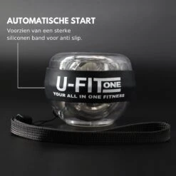 U Fit One PowerBall Met Autostart En Instructies - Forceball - WristBall - Spinner - Handtrainer - Polstrainer - Stressbal - Zwart -Fit Gear Verkoop 1200x1200 2217