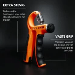 U-Fit One Teller Handtrainer 10 Tot 60kg - Verstelbare Handgrip - Handknijper - Vingertrainer - Onderarm Grip Trainer - Oranje - Incl Instructies -Fit Gear Verkoop 1200x1200 2220