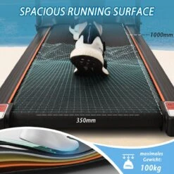 YJZQ Opvouwbare Loopband Voor Thuis - 1.5HP Elektrisch Gemotoriseerde Loopband Running Exercise Machine Met LCD-scherm -1-12KM / H - 12 Programma's Met Telefoonhouder Voor Home Gym Fitness Workout Jogging Walking-Black -Fit Gear Verkoop 1200x1200 269