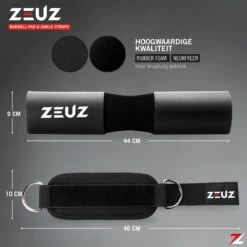 ZEUZ® Barbell Pad & 2 Stuks Enkelband Straps Fitness Set – Ankle Cuff Strap & Nekbeschermer – Zwart 23 ZEUZ® Barbell Pad & 2 Stuks Enkelband Straps Fitness Set – Ankle Cuff Strap & Nekbeschermer – Zwart -Fit Gear Verkoop 1200x1200 322