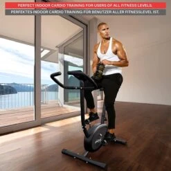 Physionics® Hometrainer - Met LCD-display, Verstelbare Zitting & Weerstand, Met Handpolssensoren, Tot 100 Kg, Zwart - Hometrainer, Fietstrainer, Fitnessfiets, Fitnessfiets, Ergometer 15 Physionics® Hometrainer - Met LCD-display, Verstelbare Zitting & Weerstand, Met Handpolssensoren, Tot 100 Kg, Zwart - Hometrainer, Fietstrainer, Fitnessfiets, Fitnessfiets, Ergometer -Fit Gear Verkoop 1200x1200 362