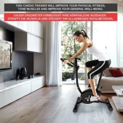Physionics® Hometrainer - Met LCD-display, Verstelbare Zitting & Weerstand, Met Handpolssensoren, Tot 100 Kg, Zwart - Hometrainer, Fietstrainer, Fitnessfiets, Fitnessfiets, Ergometer 16 Physionics® Hometrainer - Met LCD-display, Verstelbare Zitting & Weerstand, Met Handpolssensoren, Tot 100 Kg, Zwart - Hometrainer, Fietstrainer, Fitnessfiets, Fitnessfiets, Ergometer -Fit Gear Verkoop 1200x1200 363