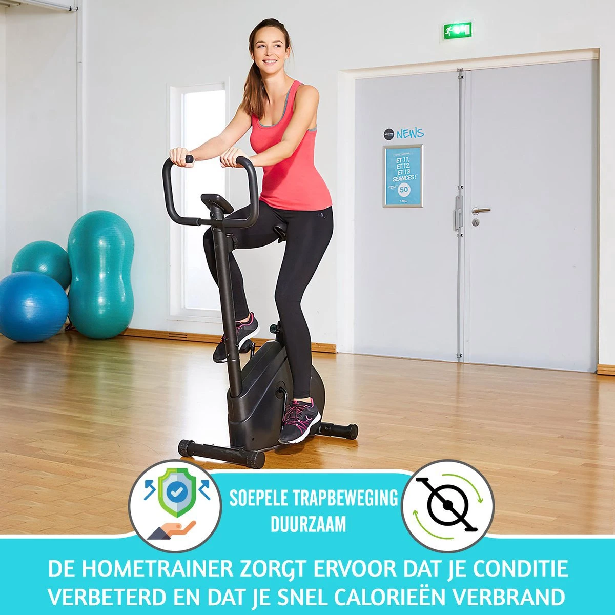 Hometrainer Fitness Fiets - Verstelbaar - Met Lcd-scherm - Veilig En Comfortabel 5 Hometrainer Fitness Fiets - Verstelbaar - Met Lcd-scherm - Veilig En Comfortabel - Afbeelding 3