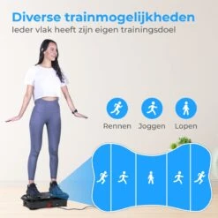 Nuvance - Trilplaat Fitness - Met Bluetooth Speaker - Incl Stretchbands - Voor Benen En Bloedsomloop - Trainingsapparatuur Voor Uithoudingstraining -Fit Gear Verkoop 1200x1200 409