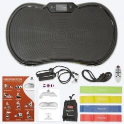 LifeGoods Trilplaat - Bluetooth Speaker - 180 Niveaus - Fitness Weerstandskabels - Afstandsbediening - Zwart -Fit Gear Verkoop 1200x1200 423