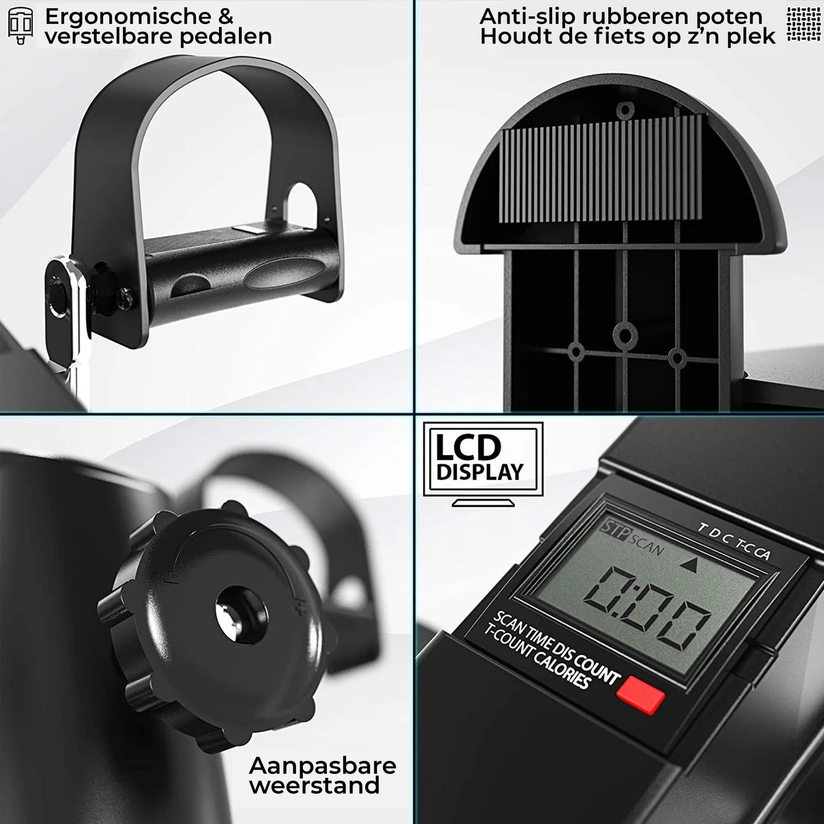 AYOO® Stoelfiets Met LCD Display - Inclusief GRATIS Anti-Slipmat - Minibike - Inklapbaar - Bureaufiets - Stoel Fiets – Beentrainer – Fietstrainer – Bewegingstrainer – Slipmat - Pedaalfiets 5 AYOO® Stoelfiets Met LCD Display - Inclusief GRATIS Anti-Slipmat - Minibike - Inklapbaar - Bureaufiets - Stoel Fiets – Beentrainer – Fietstrainer – Bewegingstrainer – Slipmat - Pedaalfiets - Afbeelding 3