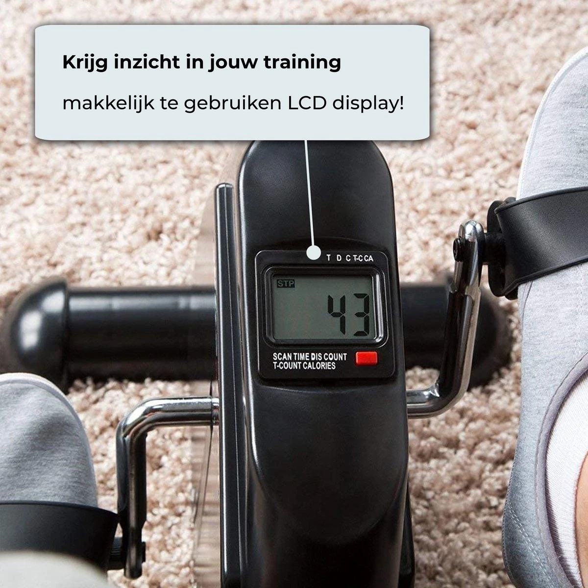 AYOO® Stoelfiets Met LCD Display - Inclusief GRATIS Anti-Slipmat - Minibike - Inklapbaar - Bureaufiets - Stoel Fiets – Beentrainer – Fietstrainer – Bewegingstrainer – Slipmat - Pedaalfiets 6 AYOO® Stoelfiets Met LCD Display - Inclusief GRATIS Anti-Slipmat - Minibike - Inklapbaar - Bureaufiets - Stoel Fiets – Beentrainer – Fietstrainer – Bewegingstrainer – Slipmat - Pedaalfiets - Afbeelding 4