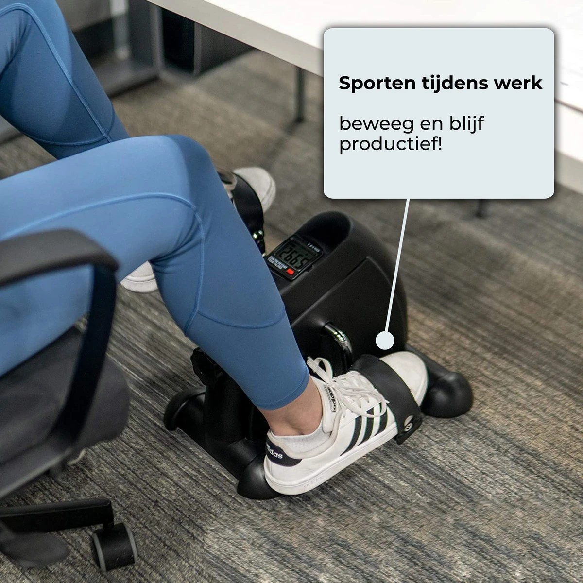 AYOO® Stoelfiets Met LCD Display - Inclusief GRATIS Anti-Slipmat - Minibike - Inklapbaar - Bureaufiets - Stoel Fiets – Beentrainer – Fietstrainer – Bewegingstrainer – Slipmat - Pedaalfiets 7 AYOO® Stoelfiets Met LCD Display - Inclusief GRATIS Anti-Slipmat - Minibike - Inklapbaar - Bureaufiets - Stoel Fiets – Beentrainer – Fietstrainer – Bewegingstrainer – Slipmat - Pedaalfiets - Afbeelding 5