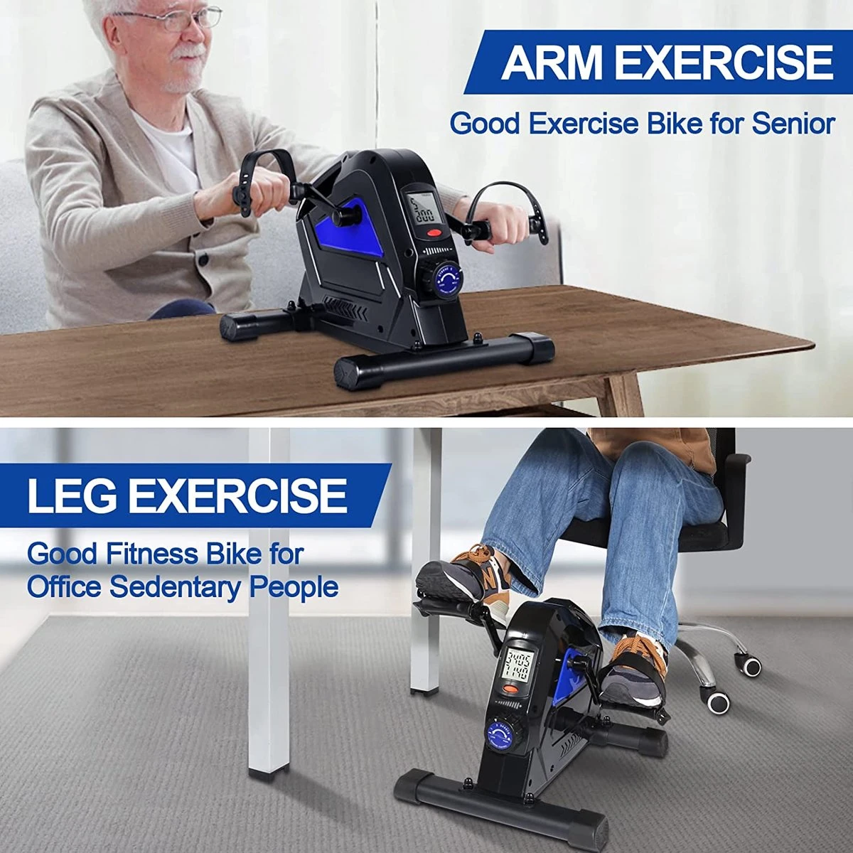 Uten 1835 - Stoelfiets - Mini Hometrainer - Fietstrainer Met Instelbare Weerstand - Fietstrainer Magnetisch Geremd - Bureaufiets - Mobiliteitstrainer 7 Uten 1835 - Stoelfiets - Mini Hometrainer - Fietstrainer Met Instelbare Weerstand - Fietstrainer Magnetisch Geremd - Bureaufiets - Mobiliteitstrainer - Afbeelding 5