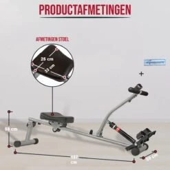 Roeimachine Hometrainer Roeitrainer Roeiapparaat Fitness - Met Trainingscomputer -Fit Gear Verkoop 1200x1200 533