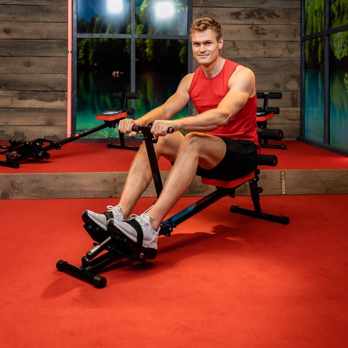 Kendox RowShaper - Roei-apparaat Voor Thuis - Fitnessapparaat Voor Cardio- En Krachttraining - Fitness Roeiapparaat Met LCD Display Voor Thuistraining - Belastbaar Tot 120 Kg 9 Kendox RowShaper - Roei-apparaat Voor Thuis - Fitnessapparaat Voor Cardio- En Krachttraining - Fitness Roeiapparaat Met LCD Display Voor Thuistraining - Belastbaar Tot 120 Kg - Afbeelding 7