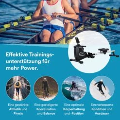 Skandika Venn Roeimachine – Roeitrainers - Roeimachine - Home Roeiapparaat Fitness - Tablet Houder, Roeier Met Multifunctionele Computer, 8 Weerstandsniveaus Instelbaar, Onderhoudsarm - Fitnessapparaten - Grijs -Fit Gear Verkoop 1200x1200 554