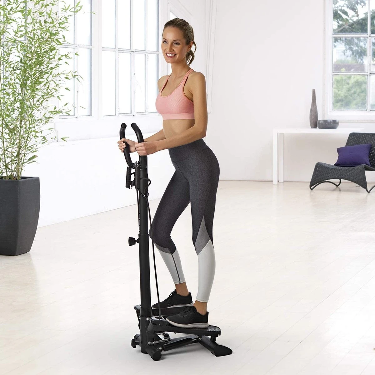 VITALmaxx Fitnesstrainer Stepper - Zwart 6 VITALmaxx Fitnesstrainer Stepper - Zwart - Afbeelding 4