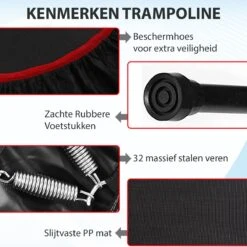 Luxari - Fitness Trampoline Pro - Inclusief Stang En Beschermhoes - 105 Cm Diameter - Opvouwbaar - Belastbaar Tot 150 Kg - Hometrainer - Fitness Trampoline -Fit Gear Verkoop 1200x1200 639