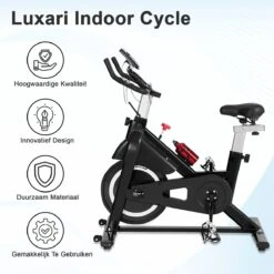 Luxari - Indoor Cycle 2 - Computer Met O.a. Hartslagfunctie - Verstelbare Weerstand - 10 Kg Vliegwiel - I-pad/telefoon Houder - Fitness Fiets - Hometrainer 12 Luxari - Indoor Cycle 2 - Computer Met O.a. Hartslagfunctie - Verstelbare Weerstand - 10 Kg Vliegwiel - I-pad/telefoon Houder - Fitness Fiets - Hometrainer -Fit Gear Verkoop 1200x1200 692