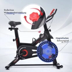 Indoor Cycling Fiets Met Magnetische Weerstand - Stationaire Cardiogym Hometrainer - 6 Kg Vliegwiel En Verstelbaar Comfortabel Zitje - Zwart En Rood 19 Indoor Cycling Fiets Met Magnetische Weerstand - Stationaire Cardiogym Hometrainer - 6 Kg Vliegwiel En Verstelbaar Comfortabel Zitje - Zwart En Rood -Fit Gear Verkoop 1200x1200 702