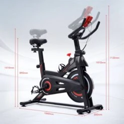 Indoor Cycling Fiets Met Magnetische Weerstand - Stationaire Cardiogym Hometrainer - 6 Kg Vliegwiel En Verstelbaar Comfortabel Zitje - Zwart En Rood 21 Indoor Cycling Fiets Met Magnetische Weerstand - Stationaire Cardiogym Hometrainer - 6 Kg Vliegwiel En Verstelbaar Comfortabel Zitje - Zwart En Rood -Fit Gear Verkoop 1200x1200 704