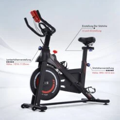 Indoor Cycling Fiets Met Magnetische Weerstand - Stationaire Cardiogym Hometrainer - 6 Kg Vliegwiel En Verstelbaar Comfortabel Zitje - Zwart En Rood 24 Indoor Cycling Fiets Met Magnetische Weerstand - Stationaire Cardiogym Hometrainer - 6 Kg Vliegwiel En Verstelbaar Comfortabel Zitje - Zwart En Rood -Fit Gear Verkoop 1200x1200 705
