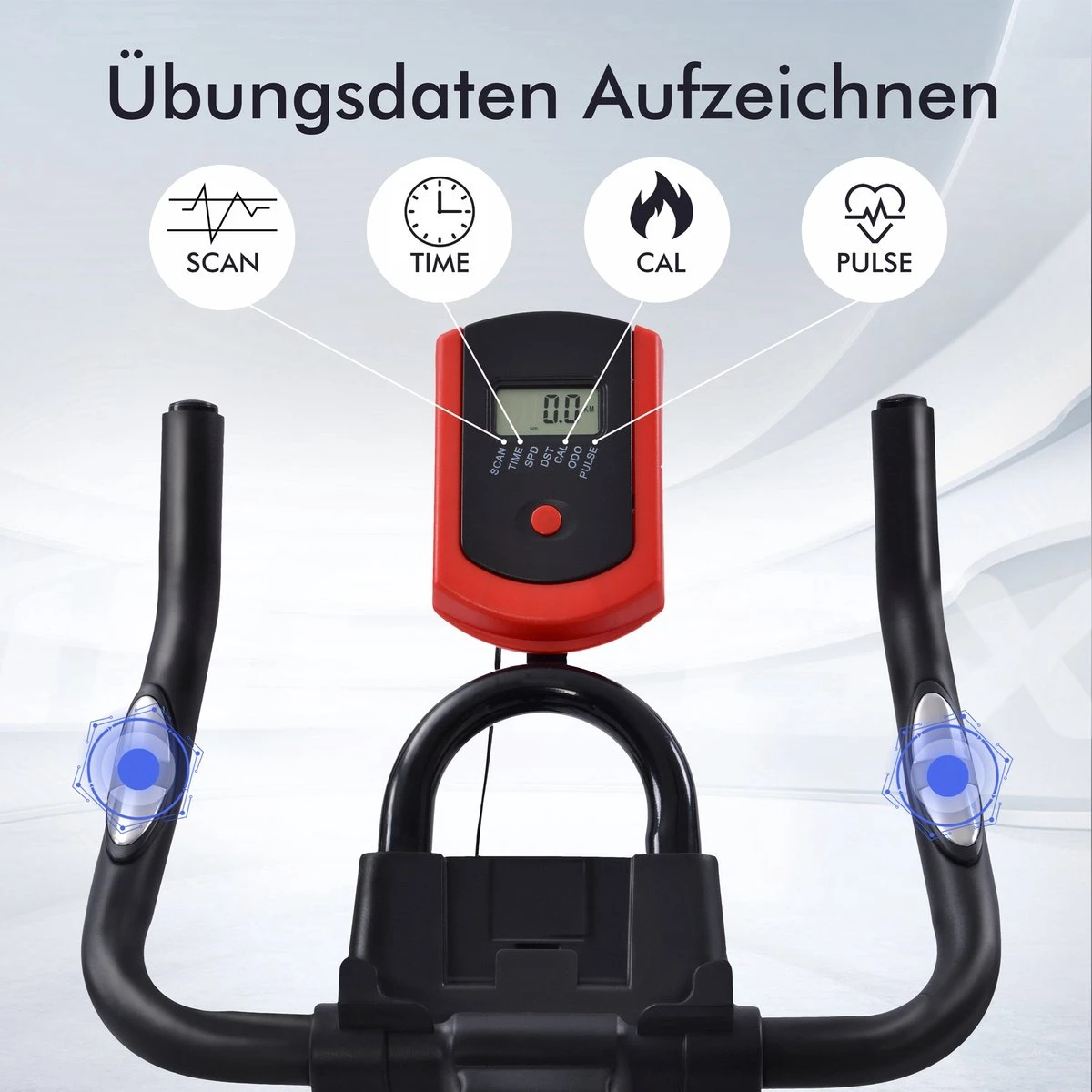 Indoor Cycling Fiets Met Magnetische Weerstand - Stationaire Cardiogym Hometrainer - 6 Kg Vliegwiel En Verstelbaar Comfortabel Zitje - Zwart En Rood 16 Indoor Cycling Fiets Met Magnetische Weerstand - Stationaire Cardiogym Hometrainer - 6 Kg Vliegwiel En Verstelbaar Comfortabel Zitje - Zwart En Rood - Afbeelding 14