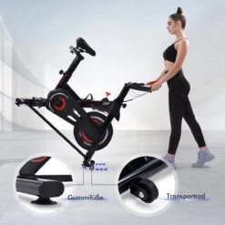 Indoor Cycling Fiets Met Magnetische Weerstand - Stationaire Cardiogym Hometrainer - 6 Kg Vliegwiel En Verstelbaar Comfortabel Zitje - Zwart En Rood 31 Indoor Cycling Fiets Met Magnetische Weerstand - Stationaire Cardiogym Hometrainer - 6 Kg Vliegwiel En Verstelbaar Comfortabel Zitje - Zwart En Rood -Fit Gear Verkoop 1200x1200 707