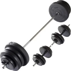Halterset - VirtuFit Verstelbare Halterset - Dumbellset - 60,5 Kg - Zwart