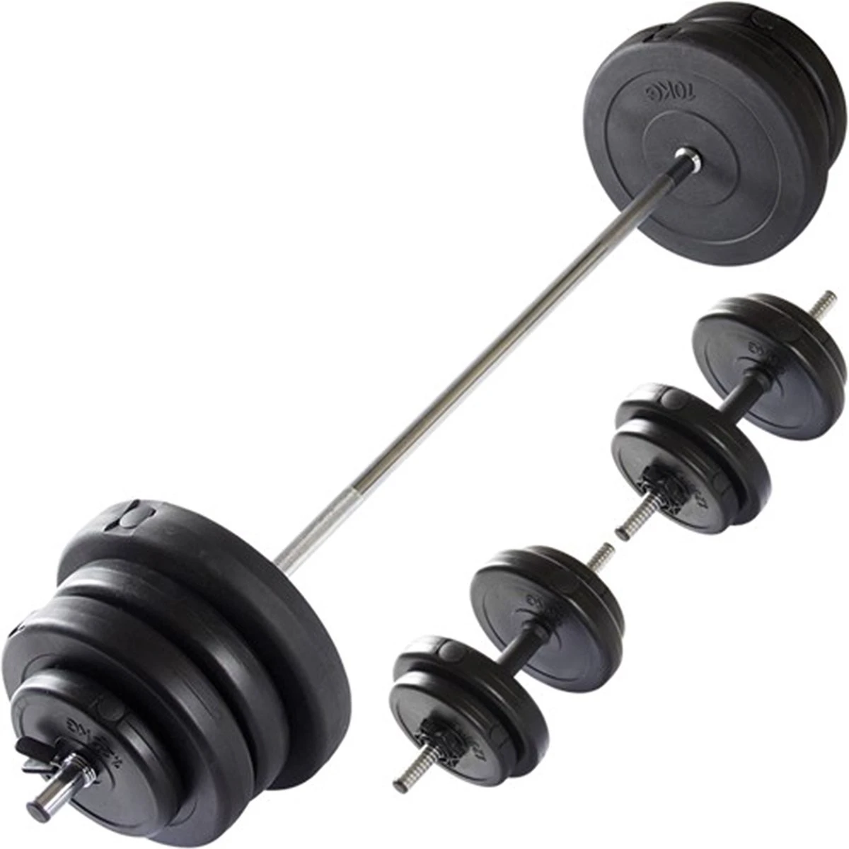 Halterset - VirtuFit Verstelbare Halterset - Dumbellset - 60,5 Kg - Zwart 3 Halterset - VirtuFit Verstelbare Halterset - Dumbellset - 60,5 Kg - Zwart