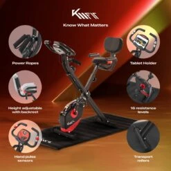KM-Fit Hometrainer, Fitnessfiets, Opvouwbare Fitnessfiets, Tot 100kg -Fit Gear Verkoop 1200x1200 73