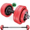 Sportstech AH300 Halterset - Korte&lange Halter Dumbbell Ineen - 30 Kg - Halters - Gewichten