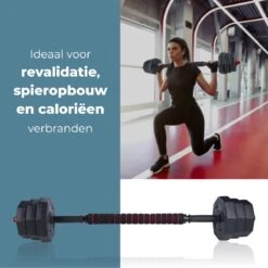 Umbro Halterset - 20 KG - Verstelbare Dumbells En Barbell - Gewichten Van 1.25 KG, 1.5KG En 2KG - Kunststof -Fit Gear Verkoop 1200x1200 773