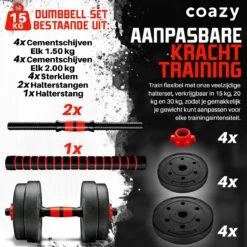 Coazy Dumbell En Barbell Set Verstelbaar - Dumbells - Gewichten Fitness - Halterstang Met Gewichten - Halter -Fit Gear Verkoop 1200x1200 789
