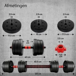 Sens Design Halterset Dumbell Set Gewichten Set Zwart - 20 Kg 11 Sens Design Halterset Dumbell Set Gewichten Set Zwart - 20 Kg -Fit Gear Verkoop 1200x1200 798