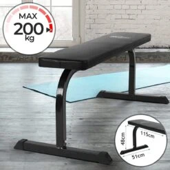 Physionics - Multifunctionele Fitness Halterbank - Home Gym - Voor Verschillende Oefeningen En Training - Zwart -Fit Gear Verkoop 1200x1200 824