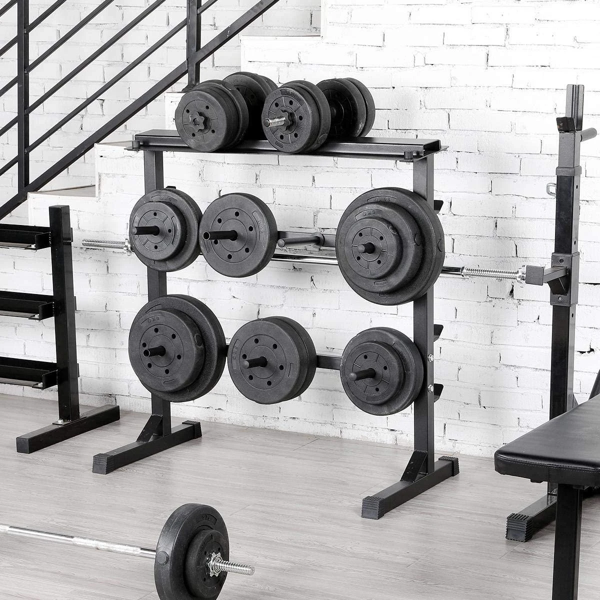 Dumbbel Halterrek Staal Dumbbel Rack Met 3 Niveaus Gewichtenstandaard Voor Sport HM-YAHEE-610866 11 Dumbbel Halterrek Staal Dumbbel Rack Met 3 Niveaus Gewichtenstandaard Voor Sport HM-YAHEE-610866 - Afbeelding 9