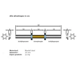 ScSPORTS® Dumbellset 70 Kg - Halterset - Gietijzer - 30 Mm - Korte Halterstangen Met Halterschijven - Gewichten -Fit Gear Verkoop 1200x1200 876