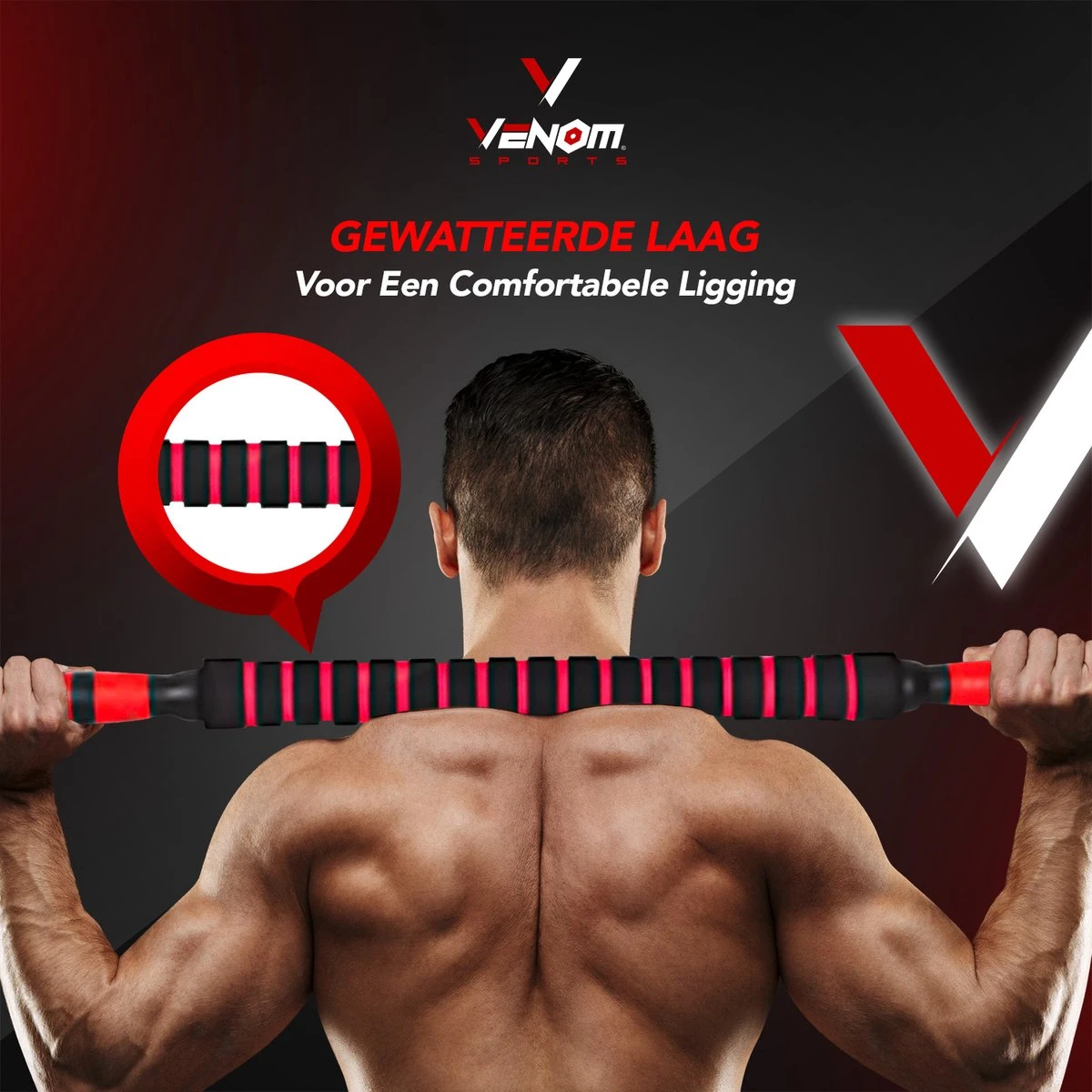 Venom Sports Verstelbare Dumbbell Set Tot 40kg – Professionele 2-in-1 Halterset Gewichten – Gebruiksvriendelijke Fitness Stang – Verstelbare Dumbbellset – Home Gym – Krachttraining – Rood 5 Venom Sports Verstelbare Dumbbell Set Tot 40kg – Professionele 2-in-1 Halterset Gewichten – Gebruiksvriendelijke Fitness Stang – Verstelbare Dumbbellset – Home Gym – Krachttraining – Rood - Afbeelding 3