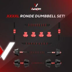 Venom Sports Verstelbare Dumbbell Set Tot 40kg – Professionele 2-in-1 Halterset Gewichten – Gebruiksvriendelijke Fitness Stang – Verstelbare Dumbbellset – Home Gym – Krachttraining – Rood 18 Venom Sports Verstelbare Dumbbell Set Tot 40kg – Professionele 2-in-1 Halterset Gewichten – Gebruiksvriendelijke Fitness Stang – Verstelbare Dumbbellset – Home Gym – Krachttraining – Rood -Fit Gear Verkoop 1200x1200 909