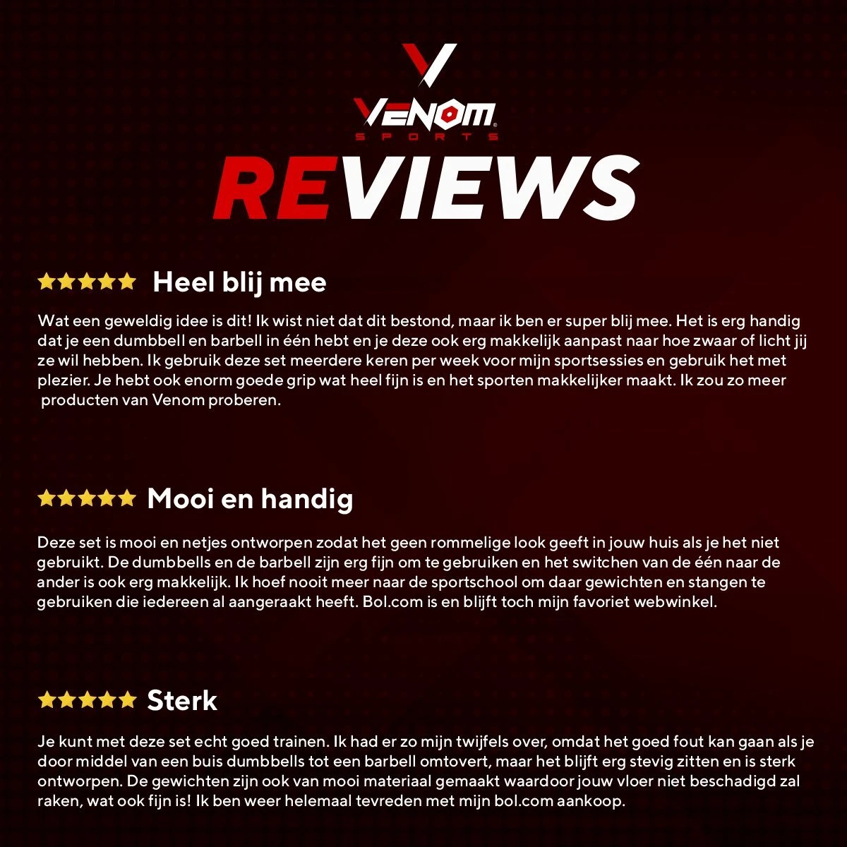 Venom Sports Verstelbare Dumbbell Set Tot 40kg – Professionele 2-in-1 Halterset Gewichten – Gebruiksvriendelijke Fitness Stang – Verstelbare Dumbbellset – Home Gym – Krachttraining – Rood 11 Venom Sports Verstelbare Dumbbell Set Tot 40kg – Professionele 2-in-1 Halterset Gewichten – Gebruiksvriendelijke Fitness Stang – Verstelbare Dumbbellset – Home Gym – Krachttraining – Rood - Afbeelding 9