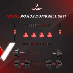 Venom Sports Verstelbare Dumbbell Set Tot 30kg - Professionele 2-in-1 Halterset Gewichten - Gebruiksvriendelijke Fitness Stang - Rood 16 Venom Sports Verstelbare Dumbbell Set Tot 30kg - Professionele 2-in-1 Halterset Gewichten - Gebruiksvriendelijke Fitness Stang - Rood -Fit Gear Verkoop 1200x1200 951