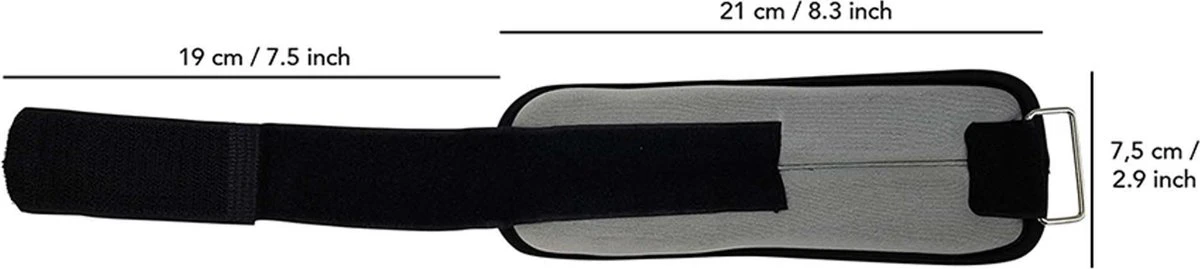 Tunturi Variabel Enkelgewichten En Polsgewichten - 2x 0,5 Kg - Grijs 13 Tunturi Variabel Enkelgewichten En Polsgewichten - 2x 0,5 Kg - Grijs - Afbeelding 11