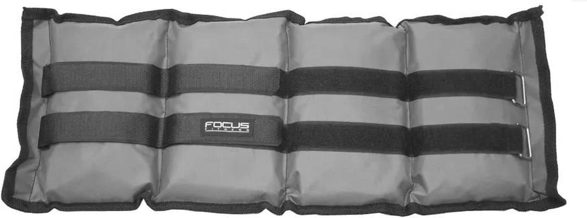 Focus Fitness - Pols-/enkelgewichten - Ankle Weights - 2 X 2 Kg - Grijs - Gewichten - Verstelbaar 4 Focus Fitness - Pols-/enkelgewichten - Ankle Weights - 2 X 2 Kg - Grijs - Gewichten - Verstelbaar - Afbeelding 2
