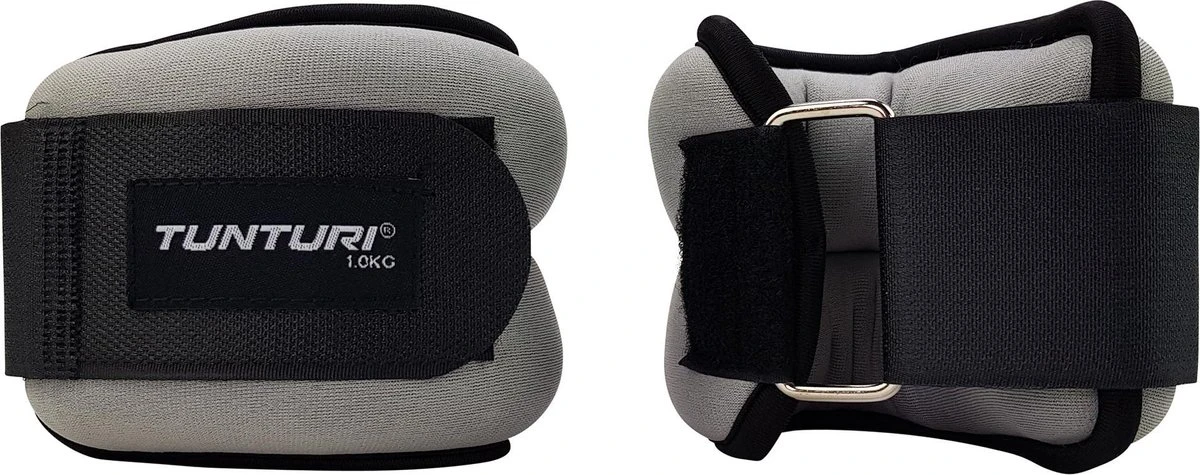 Tunturi Enkelgewichten En Polsgewichten - Gewichten - 2 X 1kg - Grijs 5 Tunturi Enkelgewichten En Polsgewichten - Gewichten - 2 X 1kg - Grijs - Afbeelding 3